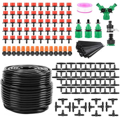 164FT Drip Irrigation Kit Automatic Garden Irrigation System