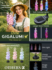 GIGALUMI Delphinium Solar Lights