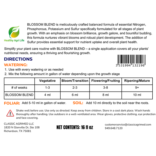 Blossom Blend - Balanced Fertilizer Formula for Blossom and Growth-4