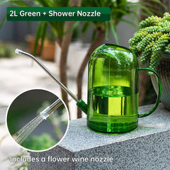 1.5L Garden Watering Can Stainless Steel Long Spout Detachable