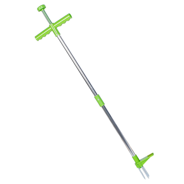 Heavy-Duty Stand-Up Weed Puller Tool with Claw and Foot Pedal