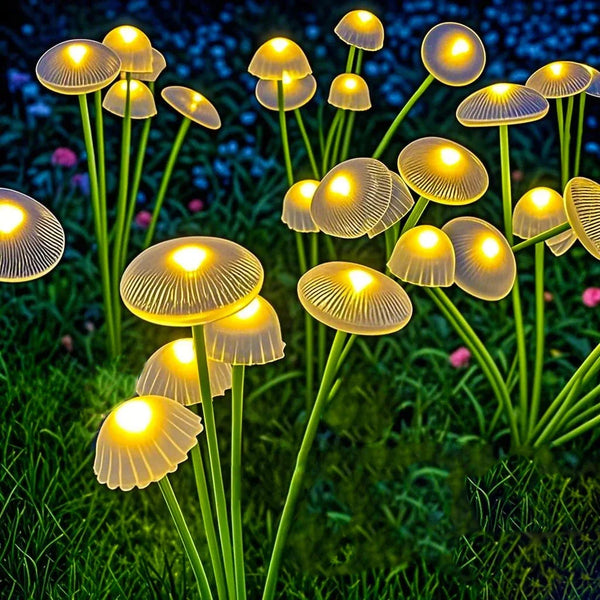 Solar Mushroom Garden Lights – Dual Mode LED Waterproof Outdoor Decor
