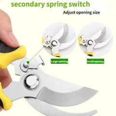 Heavy Duty Pruning Shears with Rust Proof Stainless Steel Blades