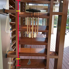 Large Copper Wind Chime Tubes Bells Outdoor Garden Home Decoration