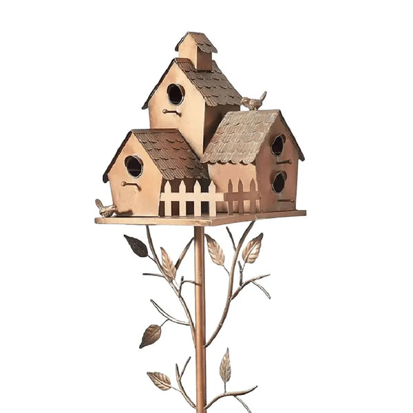 DecorBites™ Metal Birdhouse Garden Stakes for Outdoor Decor